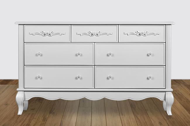 Double Dressers At Evolur, Evolur Aurora Dresser White