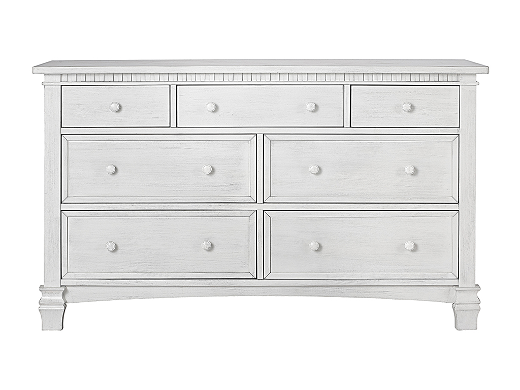 evolur santa fe double dresser in storm grey