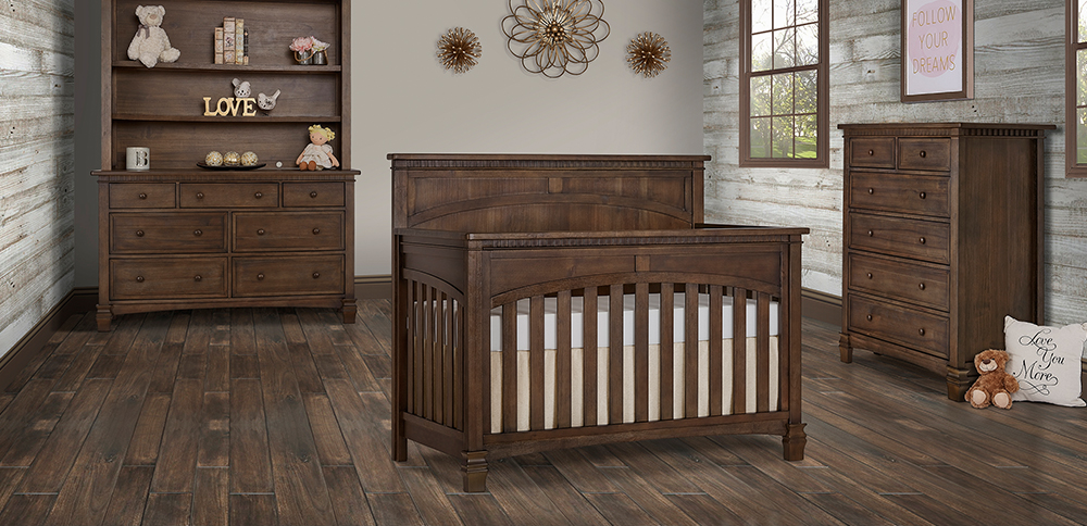 Evolur Santa Fe Crib Antique Brown 2024 ecostardevens