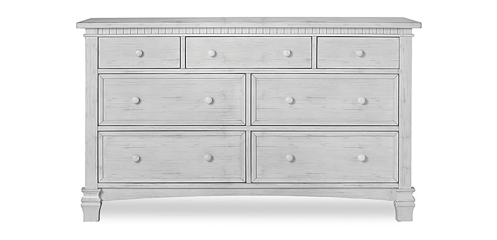 evolur santa fe double dresser in storm grey