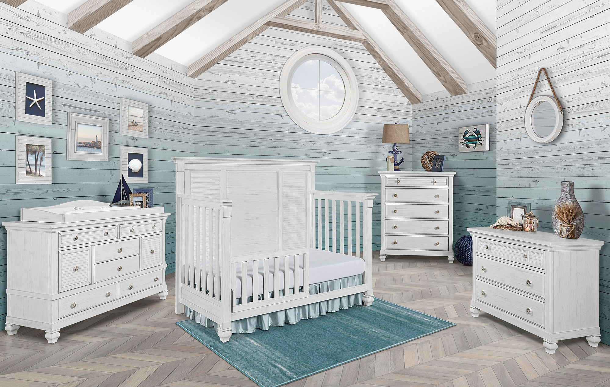 evolur Cape May Weathered White