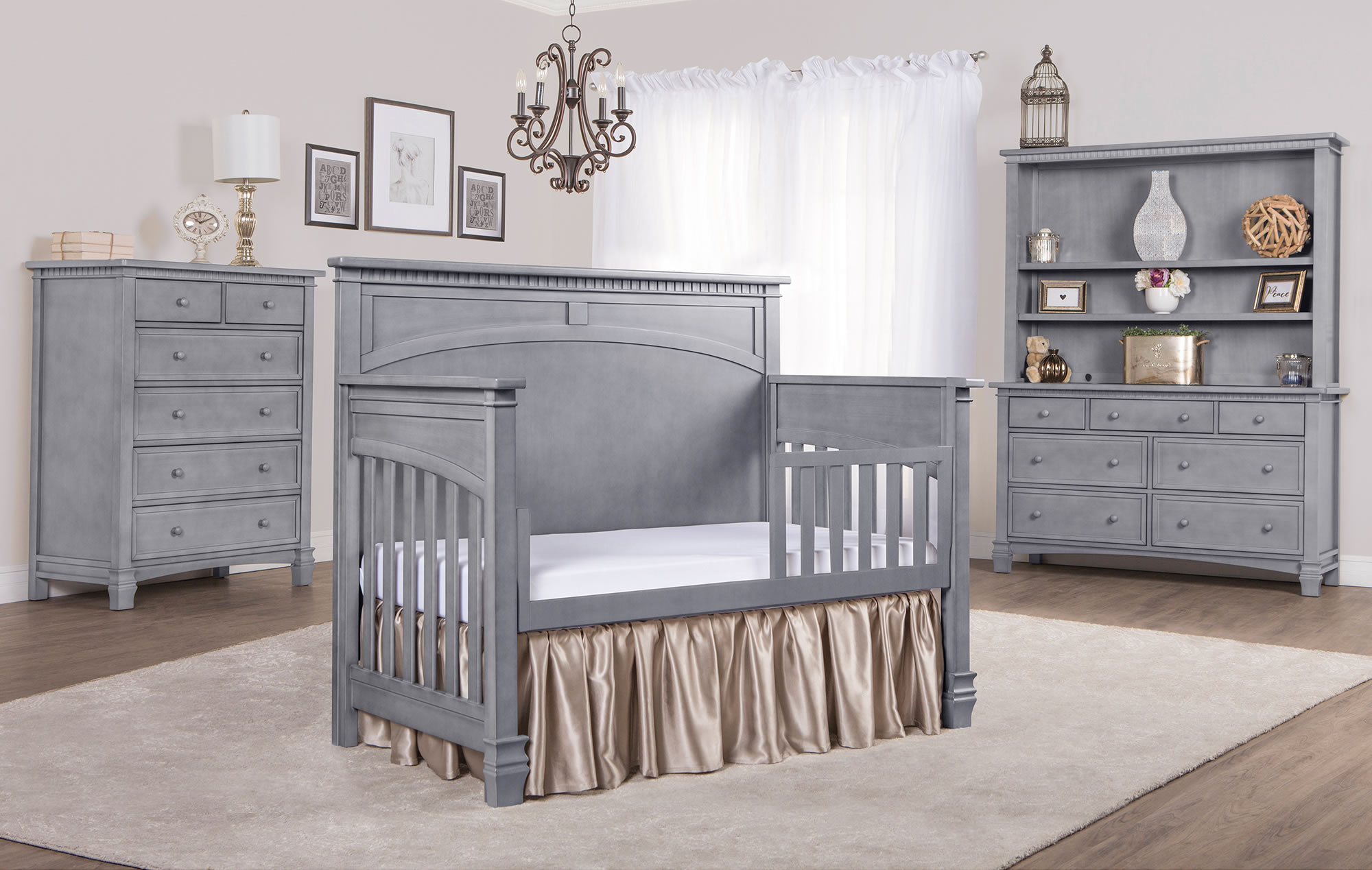 831-BW Santa Fe Convertible Crib