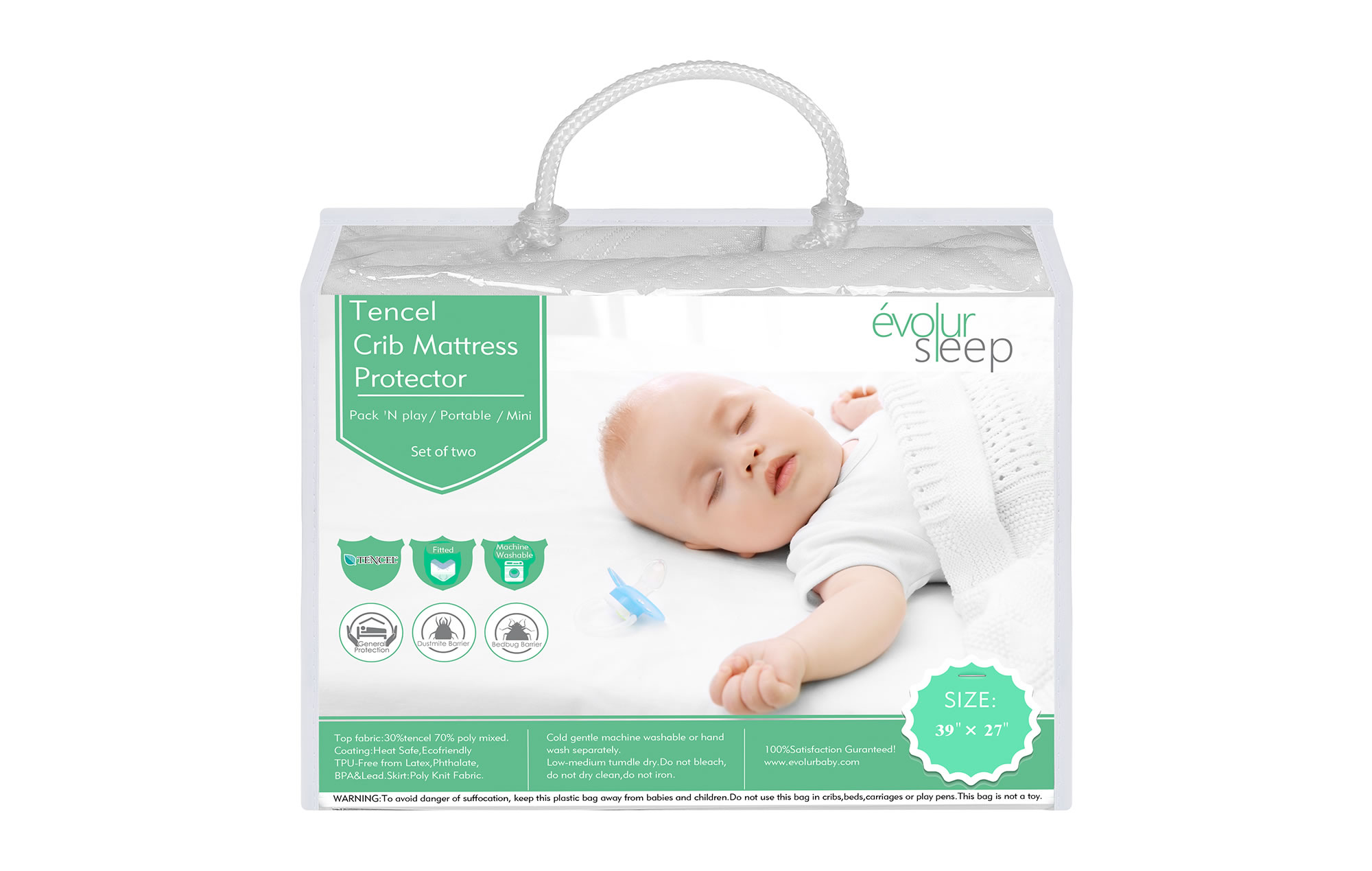 tencel crib mattress