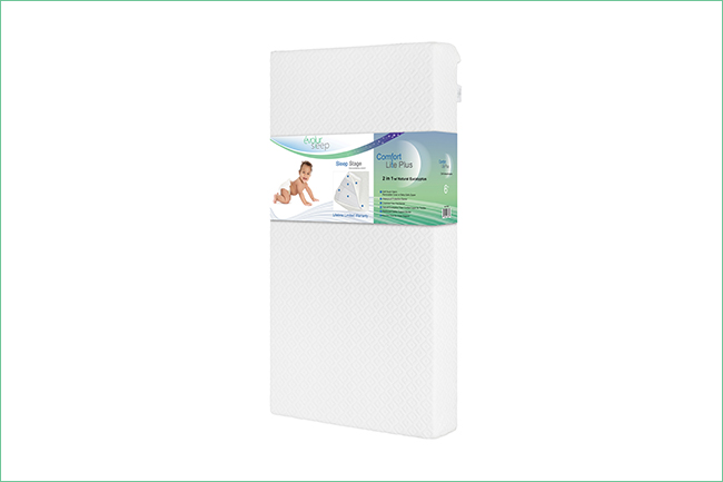 EV861 Comfort Lite Plus With Natural Eucalyptus Fiber Crib And Toddler Mattress