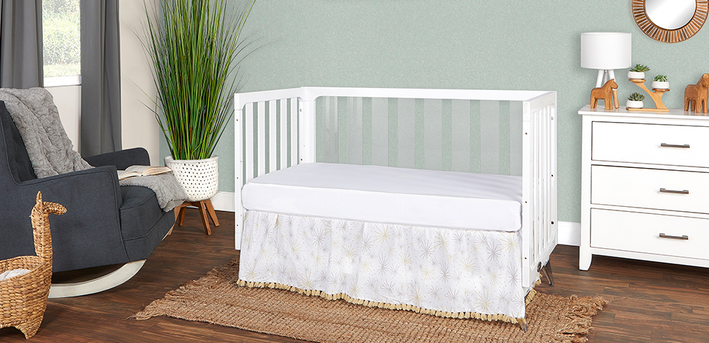 Acrylic Millennium Crib - 4 In 1 Convertible Crib | Evolur