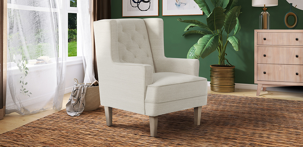 Capri Wingback 2 in 1 Rocker and Accent Chair Evolur