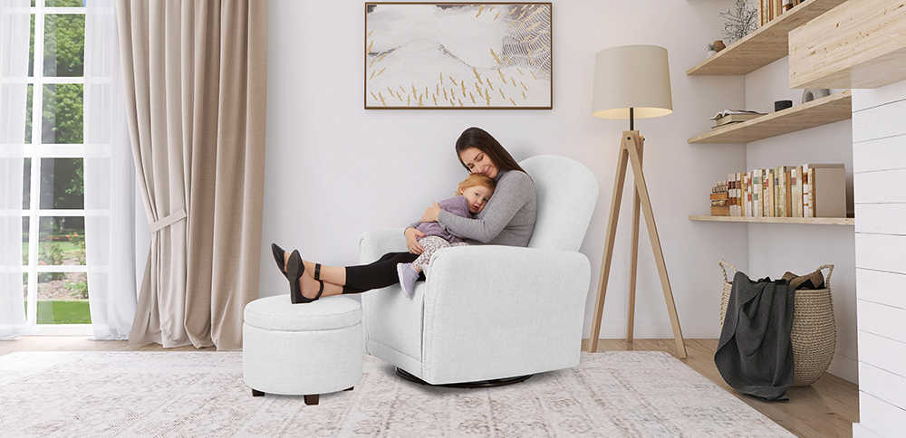Gliding Ottoman Ottoman For Nursery Babyletto Kiwi Glider Recliner