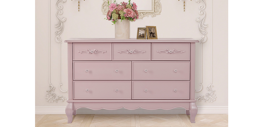 Double Dresser - 7 Drawer Double Dresser - Aurora | Evolur