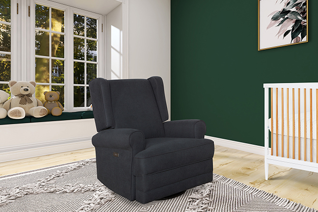 Dark green glider chair hotsell