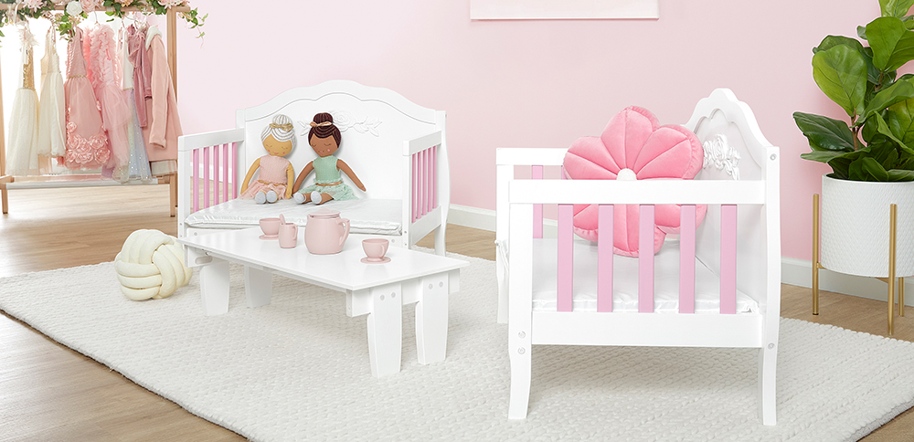 B640 WP Rose 3 In 1 Toddler Bed Room Shot 19