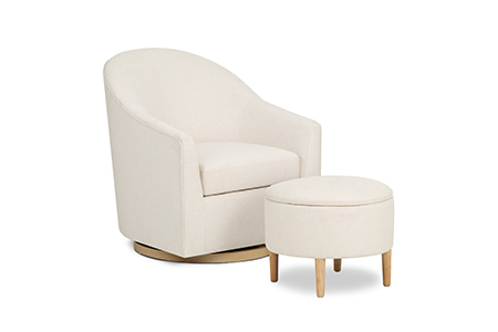 Luna Swivel Glider & Ottoman