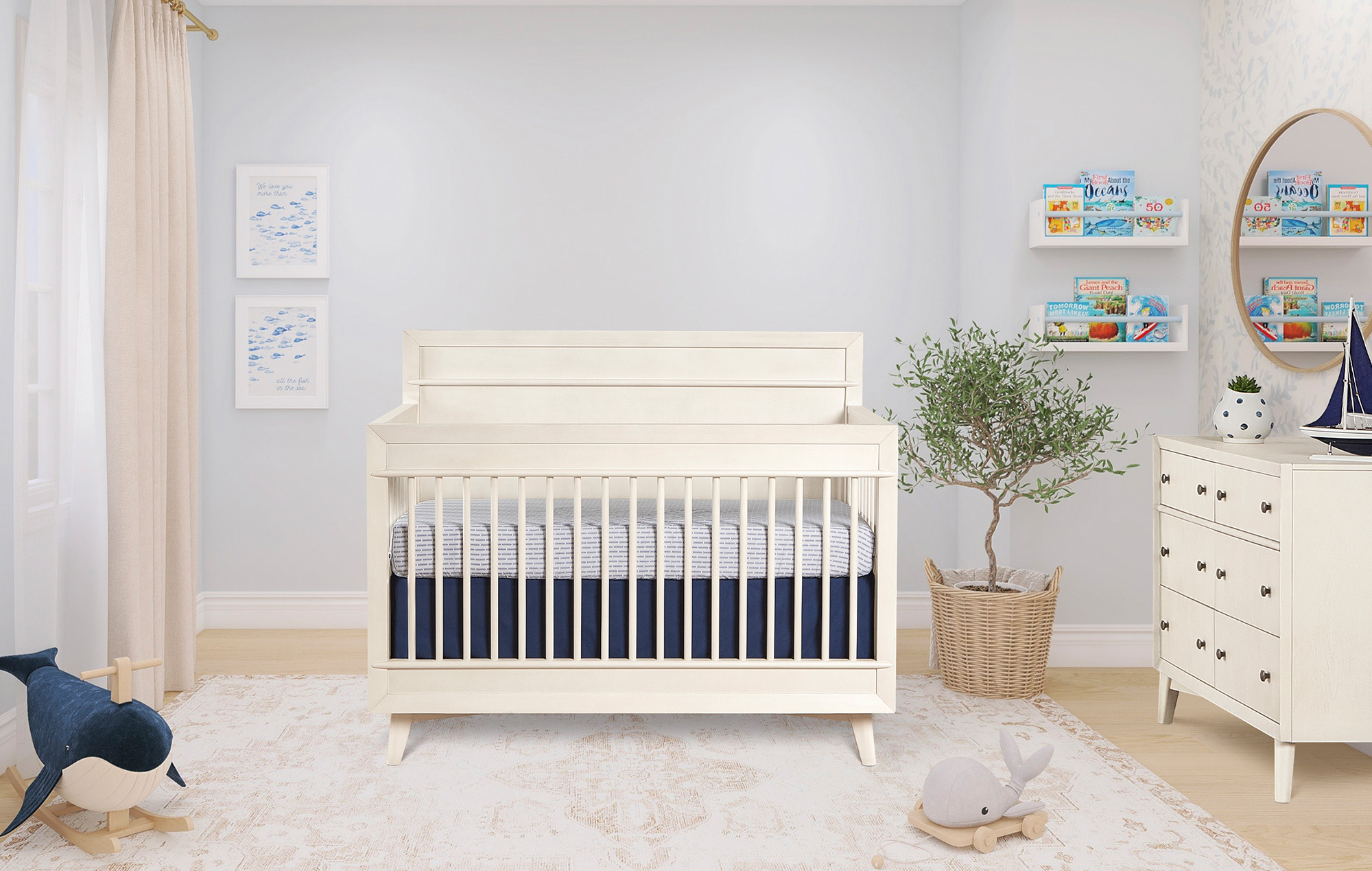 Evolur Antilia Mid Century Convertible Crib